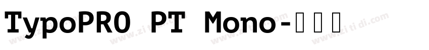 TypoPRO PT Mono字体转换